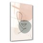 Autres décorations murales - Abstract Shapes and Face V1 | Glass Wall Art - ARTDESIGNA