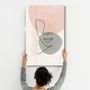Autres décorations murales - Abstract Shapes and Face V1 | Glass Wall Art - ARTDESIGNA