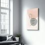 Autres décorations murales - Abstract Shapes and Face V1 | Glass Wall Art - ARTDESIGNA