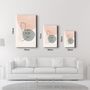 Autres décorations murales - Abstract Shapes and Face V1 | Glass Wall Art - ARTDESIGNA
