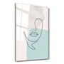 Autres décorations murales - Abstract Shapes and Face V2 | Glass Wall Art - ARTDESIGNA