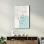 Autres décorations murales - Abstract Shapes and Face V2 | Glass Wall Art - ARTDESIGNA