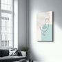Autres décorations murales - Abstract Shapes and Face V2 | Glass Wall Art - ARTDESIGNA