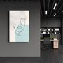 Autres décorations murales - Abstract Shapes and Face V2 | Glass Wall Art - ARTDESIGNA
