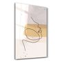 Autres décorations murales - Abstract Shapes and Face V3 | Glass Wall Art - ARTDESIGNA