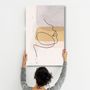 Autres décorations murales - Abstract Shapes and Face V3 | Glass Wall Art - ARTDESIGNA