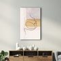 Autres décorations murales - Abstract Shapes and Face V3 | Glass Wall Art - ARTDESIGNA