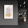 Other wall decoration - Abstract Shapes and Line V3 | Glass Wall Art - ARTDESIGNA