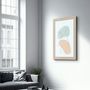 Other wall decoration - Shapes and Woman Portrait V1 | Glass Wall Art - ARTDESIGNA