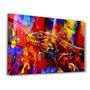 Other wall decoration - Abstract Colorful Iguana | Glass Wall Art - ARTDESIGNA