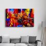 Other wall decoration - Abstract Colorful Iguana | Glass Wall Art - ARTDESIGNA