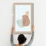 Autres décorations murales - Shapes and Woman Portrait V2 | Glass Wall Art - ARTDESIGNA