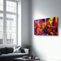 Other wall decoration - Abstract Colorful Iguana | Glass Wall Art - ARTDESIGNA