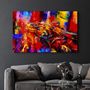 Other wall decoration - Abstract Colorful Iguana | Glass Wall Art - ARTDESIGNA