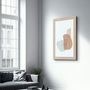 Autres décorations murales - Shapes and Woman Portrait V2 | Glass Wall Art - ARTDESIGNA