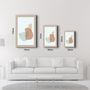 Autres décorations murales - Shapes and Woman Portrait V2 | Glass Wall Art - ARTDESIGNA