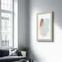 Other wall decoration - Shapes and Woman Portrait V3 | Glass Wall Art - ARTDESIGNA