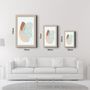 Other wall decoration - Shapes and Woman Portrait V3 | Glass Wall Art - ARTDESIGNA