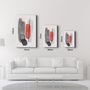 Autres décorations murales - Abstract Shapes V4 | Glass Wall Art - ARTDESIGNA