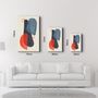 Autres décorations murales - Abstract Shapes V5 | Glass Wall Art - ARTDESIGNA