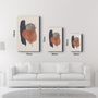 Autres décorations murales - Abstract Shapes and Leaves V4 | Glass Wall Art - ARTDESIGNA