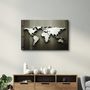 Other wall decoration - Metallic World Map | Glass Wall Art - ARTDESIGNA