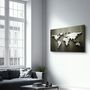 Other wall decoration - Metallic World Map | Glass Wall Art - ARTDESIGNA