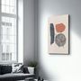 Autres décorations murales - Abstract Shapes and Leaves V5 | Glass Wall Art - ARTDESIGNA