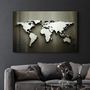 Other wall decoration - Metallic World Map | Glass Wall Art - ARTDESIGNA