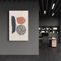 Autres décorations murales - Abstract Shapes and Leaves V5 | Glass Wall Art - ARTDESIGNA