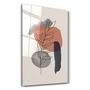 Other wall decoration - Abstract Shapes and Leaves V6 | Glass Wall Art - ARTDESIGNA