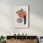 Other wall decoration - Abstract Shapes and Leaves V6 | Glass Wall Art - ARTDESIGNA