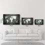 Autres décorations murales - World Map 3 | Glass Wall Art - ARTDESIGNA