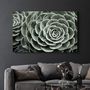 Autres décorations murales - Raindrops On Echeveria | Glass Wall Art - ARTDESIGNA