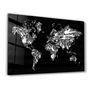 Autres décorations murales - Music World Map | Glass Wall Art - ARTDESIGNA