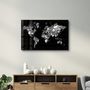 Autres décorations murales - Music World Map | Glass Wall Art - ARTDESIGNA