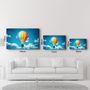 Other wall decoration - Rainbow Air Balloon | Glass Wall Art - ARTDESIGNA