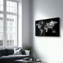 Autres décorations murales - Music World Map | Glass Wall Art - ARTDESIGNA