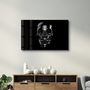 Autres décorations murales - The Black Skull | Glass Wall Art - ARTDESIGNA