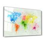 Other wall decoration - Rainbow World Map | Glass Wall Art - ARTDESIGNA