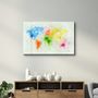 Other wall decoration - Rainbow World Map | Glass Wall Art - ARTDESIGNA