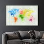 Other wall decoration - Rainbow World Map | Glass Wall Art - ARTDESIGNA