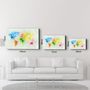 Other wall decoration - Rainbow World Map | Glass Wall Art - ARTDESIGNA
