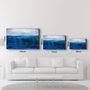 Other wall decoration - Blue Gradient | Glass Wall Art - ARTDESIGNA