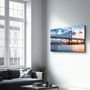 Autres décorations murales - Sunset With Brooklyn Bridge | Glass Wall Art - ARTDESIGNA