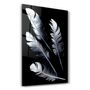 Other wall decoration - White Feathers | Glass Wall Art - ARTDESIGNA
