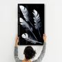 Other wall decoration - White Feathers | Glass Wall Art - ARTDESIGNA