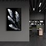 Other wall decoration - White Feathers | Glass Wall Art - ARTDESIGNA