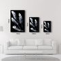 Other wall decoration - White Feathers | Glass Wall Art - ARTDESIGNA