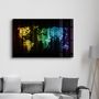 Autres décorations murales - Colorful World Map | Glass Wall Art - ARTDESIGNA